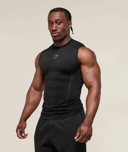Gymshark Onyx 5.0 Tank - Black/Onyx Grey - Size Medium - Presale - Bild 1 von 5