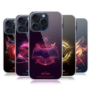 OFFICIAL JUSTICE LEAGUE MOVIE LOGOS HARD BACK CASE FOR APPLE iPHONE PHONES - Picture 1 of 14