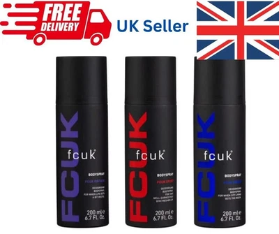 FCUK Body Spray For Men Gift Set Vintage Urban Sport Mens Gift Set CHRISTMAS UK