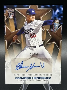 2025 Topps Series 2 Edgardo Henriquez #BSA2-EH /50 Gold #RA-EH Auto - 2 Cards - Picture 1 of 5