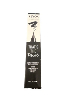Delineador de ojos NYX maquillaje profesional "That's The Point" negro Foto 1 de 4