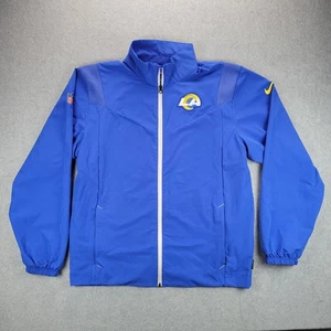 Nike On-Field Jacket Mens M NFL LA Rams Full Zip Blue Los Angeles 2022 - Picture 1 of 12