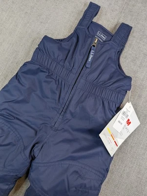 Новый с Ярлыками LL Bean Cold Buster нагрудник унисекс ребенка ясельного возраста 6-12 М снег брюки комбинезон расти манжеты - Изображение 1 из 4