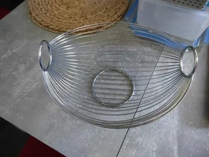 Obstkorb Metall Silber - Bild 1 von 2