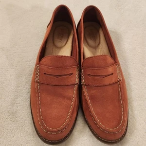 Sperry Top-Sider Damenschuhe 8,5 rosafarben Wildleder Penny-Loafer bequem  - Bild 1 von 6