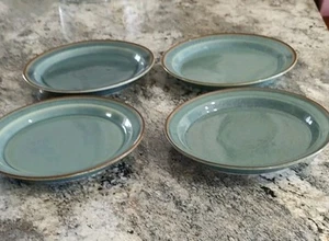 Dansk Generation Teal Salad Plates Stoneware 8.5" Denmark Set Of 4 - Picture 1 of 10
