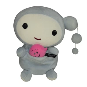 Kimochis Plush Blue Sad & Happy Cloud Pink Friendly Emotion Rotating Head 15in - Picture 1 of 15