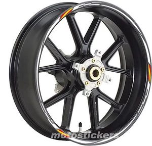 Autocollants Jantes Tuning Avec Drapeau Espagne Pour Aprilia Mana - Picture 1 of 1
