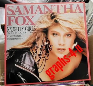 Autógrafo firmado por Samantha Fox prueba de certificado de autenticidad - Imagen 1 de 3