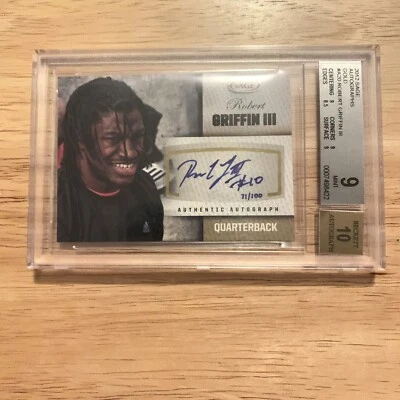 2012 SAGE Autographs Gold Robert Griffin III #A20 71/100 Washington Redskins - Image 1 of 4