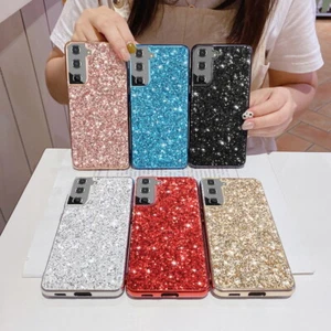 For Samsung S25 S24 S23 S22 S21 A54 A14 Bling Glitter TPU Hard Phone Case Cover - Bild 1 von 24