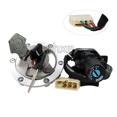 Ignition Switch Fuel Gas Cap Set for Kawasaki Ninja 250R 2008-2012 09 2010 2011 - Image 1 of 4