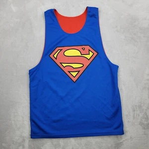 Superman Shirt Boys Medium DC Comics Shield Super Hero Reversible Kids Youth Med - Picture 1 of 6