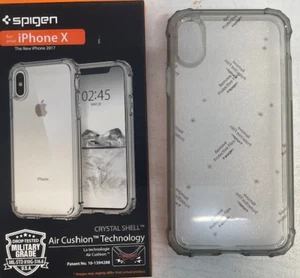 Spigen CRYSTAL SHELL w/ Air Cushion Technology Case for Apple iPhone X - Clear - Picture 1 of 2