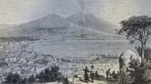 1873 Vintage Zeitschrift Illustration Neapel Italien - Bild 1 von 2