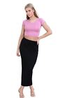 Ladies Midaxi Jersey Bodycon Plain Tube Stretchy Casual Summer Long Maxi Skirt