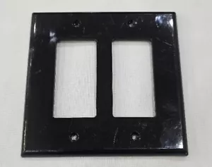 2-Gang Wall Plate Brown Standard Size Decora GFCI LEVITON 002-80409-0 Brown - Picture 1 of 2