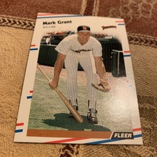 1988 Fleer San Diego Padres Baseball Card #584 Mark Grant