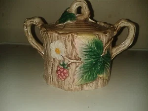 Vintage 1990 Fitz & Floyd Woodland Beeren Deckel Zuckerdose (A2) - Bild 1 von 11