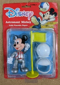 Vintage Walt Disney Astronaut Mickey  Poseable Action Figure ARCO # 6195 New  - Picture 1 of 8