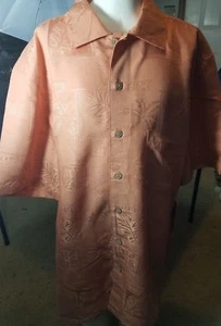 Batck Bay Men's Classic-Fit Textured Button-Down Shirt M (Orange) - Picture 1 of 12