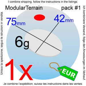 1x CLEAR 2mm ACRYLIC OVAL BASE 42x75mm 75x42mm CAVALRY BIKE TANK WAR HAMMER - Imagen 1 de 3