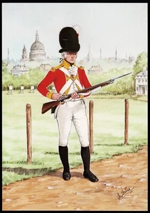 Private Bloomsbury And Inns Of Court Volunteers 1803 B. Fosten Postcard - Picture 1 of 2