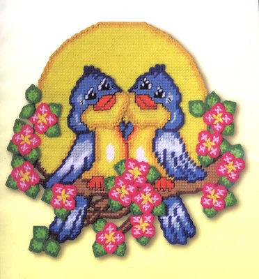 Plastic Canvas Kit ~ Design Works Love Birds Wall Hanging #DW2158 - Image 1 of 3