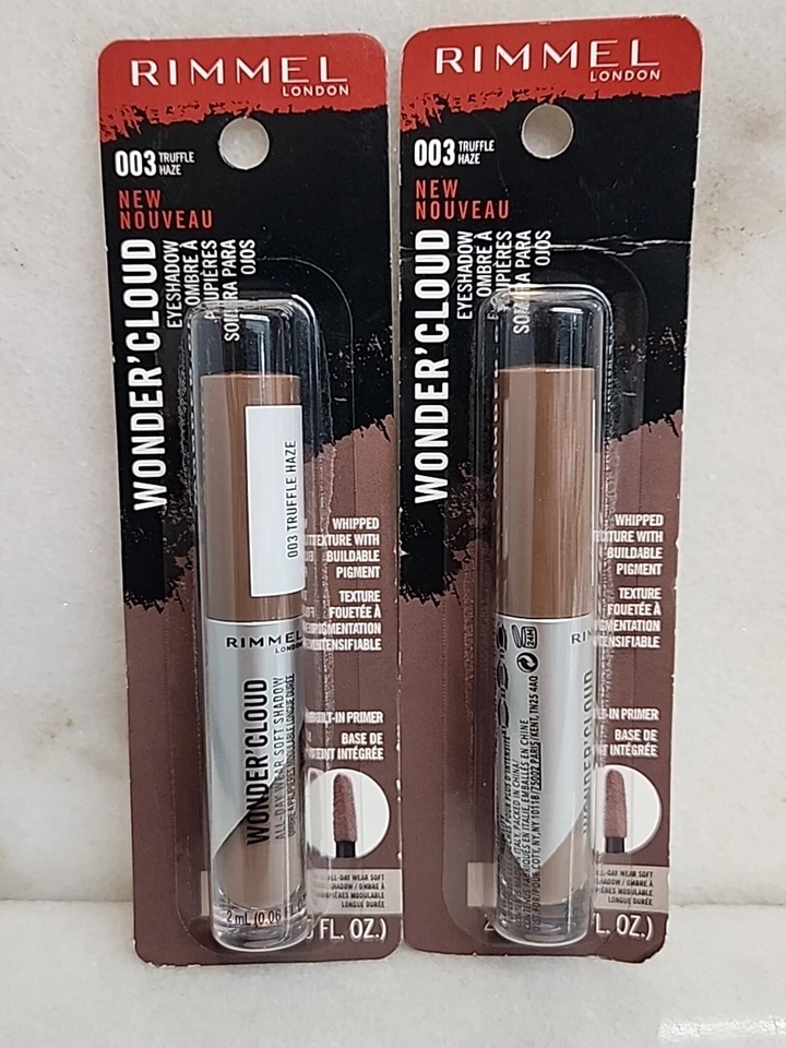 Lote de 2- Sombra de ojos Rimmel Wonder'Cloud sombra suave #003 Truffle Haze Foto 1 de 4