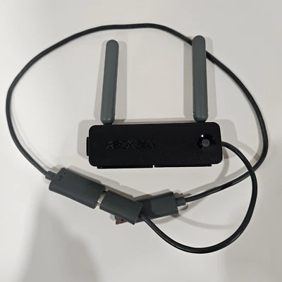Microsoft Xbox 360 Wireless N Network Adapter OEM Model 1398 Wi-Fi Dual Antenna - Image 1 of 2