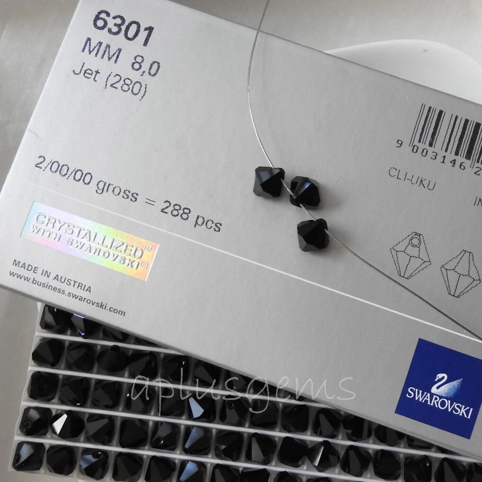 Cuentas de taladro superiores de cristal Swarovski auténticas de 8 mm 12 piezas #6301 elige colores  Foto 1 de 1