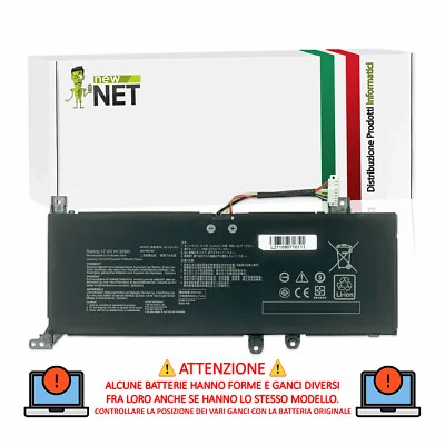 NEW NET Batteria compatibile con Asus B21BnEH 2ICP6/61/80 2ICP6/60/81 B21N1818-2 7,6V