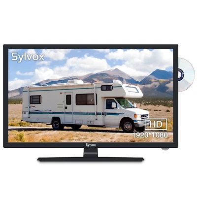 Sylvox TV 27 Inch RV Television 1080P LED Motorhome Travel Build with DVD Player - Image 1 of 4