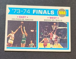 1974-75 TOPPS 73-74 FINALS #163 EAST WEST VG-EX + - Bild 1 von 2