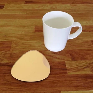 Pebble Shaped Coaster Set - Gold Mirror - Picture 1 of 3