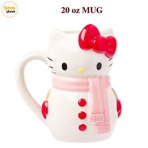Silber Büffel Sanrio Hello Kitty Urlaub Keramik 3D geformter Becher, 20 Unzen NEU - Bild 1 von 9