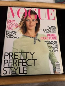 VOGUE BRITISH MAGAZINE ~ November 2001 Carmen Kass John Galliano - Picture 1 of 23