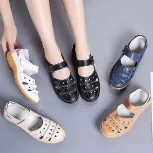 Women Orthopedic Sandals Comfy Closed Toe Mules Summer Slippers Flat Shoes Sizes - Picture 1 of 10