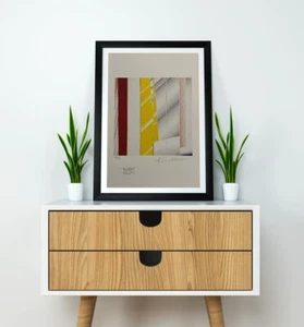 Roy Lichtenstein, original handsignierte Lithographie mit Echtheitszertifikat & Gutachten von 3.500 $ - Bild 1 von 12