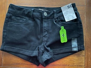 New So Black Jean Stretch Low Rise Shortie 2.5" Inseam Size 7 - Picture 1 of 3