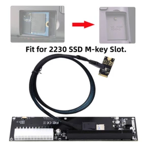 Oculink SFF-8612 4X to PCI-E 16X adapter cassette 24Pin power supply - Picture 1 of 7