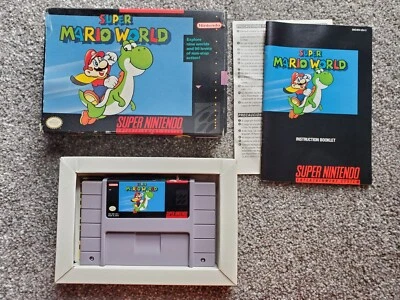 Super Mario World - Super Nintendo SNES CIB Complete w/Box & Manual - Image 1 of 4