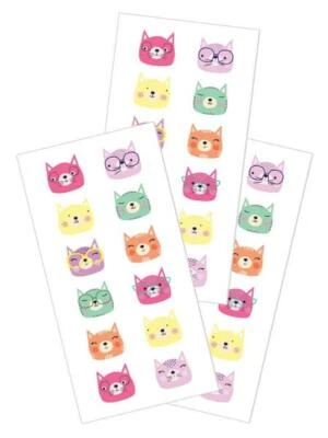 Pegatinas caras de gato gatito planificador suministro manualidades en papel hágalo usted mismo manualidades álbum de recortes maestro  Foto 1 de 2