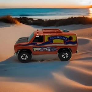 Furgoneta naranja Hot Wheels Mattel Baja Breaker Hong Kong Blackwalls 1982 vintage - Imagen 1 de 8