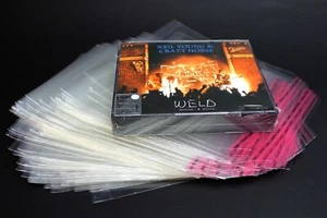 McDAISON 100 BUSTE per custodie 2-3-4 CD GROSSE 24mm JEWEL CASE fascetta adesiva - Foto 1 di 5