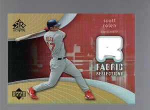 2005 Upper Deck Reflections Fabric Reflections Scott Rolen #FR-SR - Picture 1 of 2
