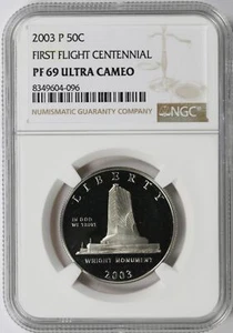 2003-P 50c First Flight Centennial Half Dollar NGC PF69 Ultra Cameo - Picture 1 of 4