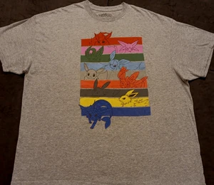 2020 Unisex 2XL Pokemon Eevielutions Graphic Game Collector T Shirt - Picture 1 of 7