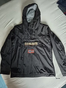 🔵 Napapijri Damen Windbreaker – Größe S Schwarz Top-Zustand  - Bild 1 von 8