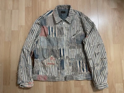 KAPITAL LIBERTY-BORO ZIP UP BLOUSON - HICKORY - SIZE 3(L) - Image 1 of 4